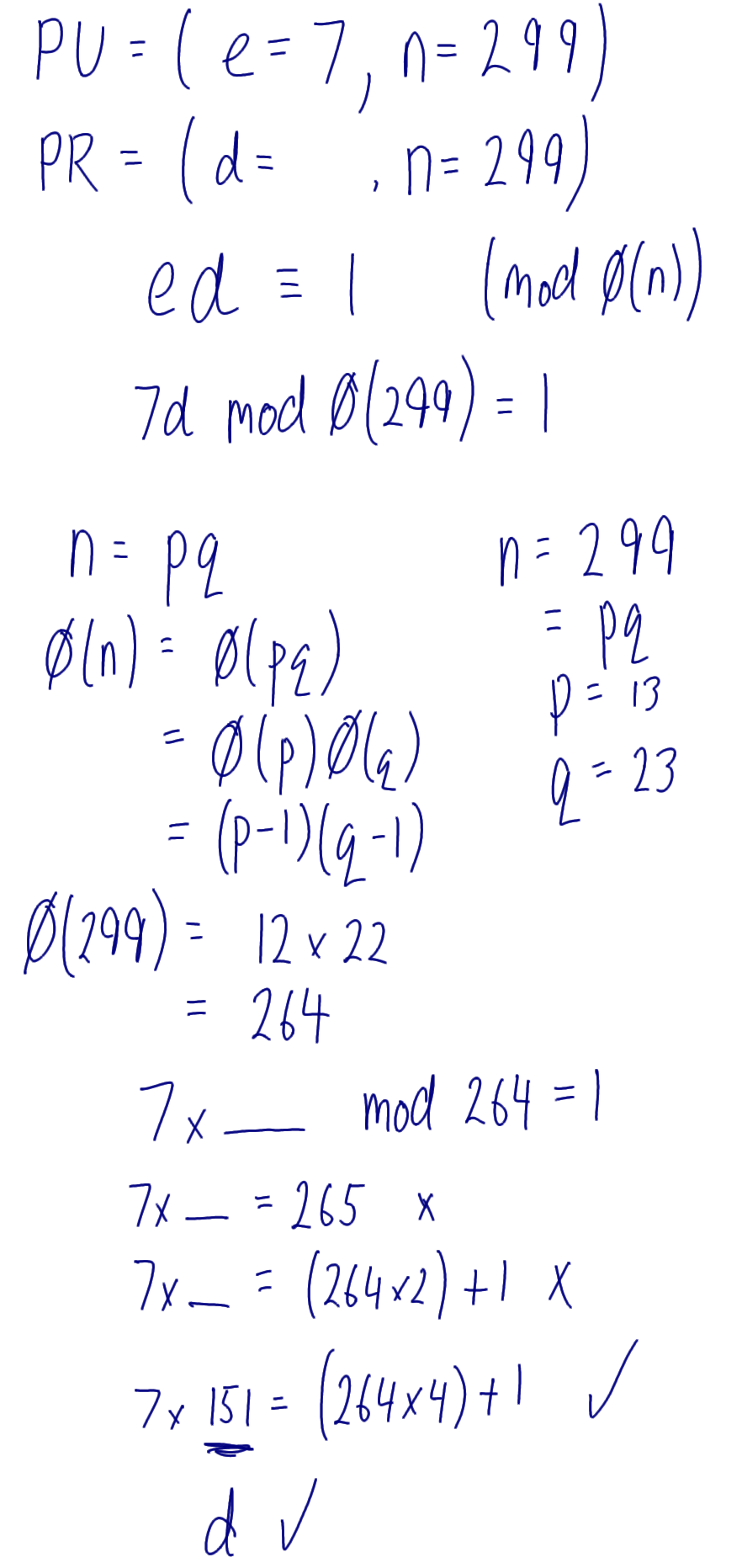 Example of Breaking RSA Key Pair