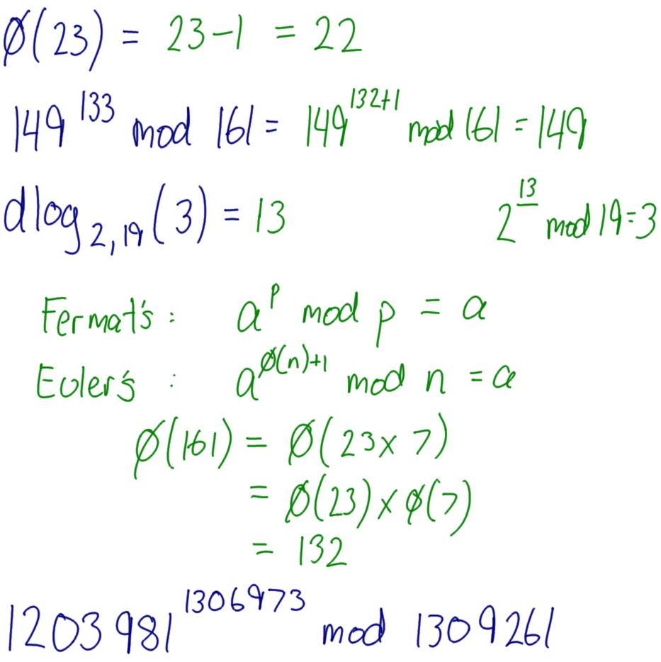 Number Theory Examples